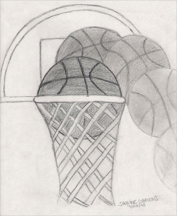 Basketball Drawing Amazing