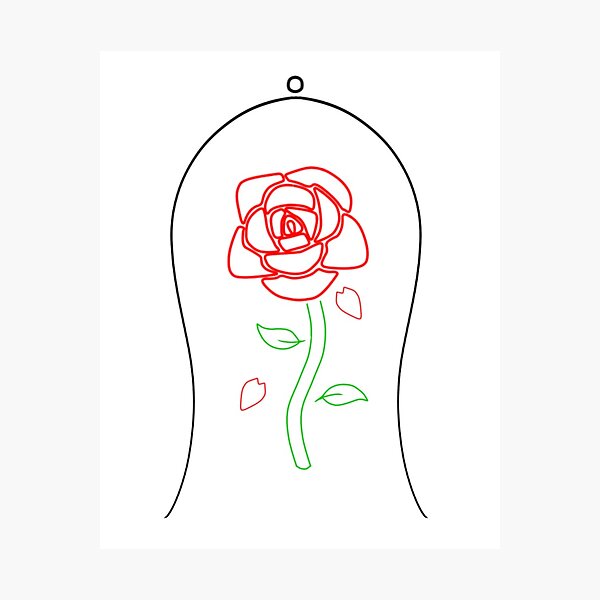 Beauty And The Beast Rose Drawing Pics