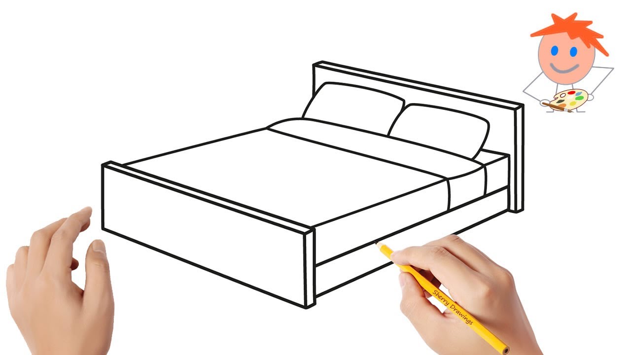 Bed Drawing Picture