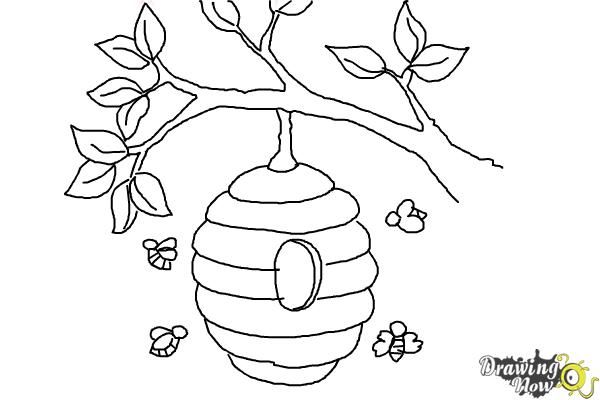 Beehive Drawing Sketch