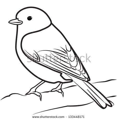 Bird Line Drawing Image