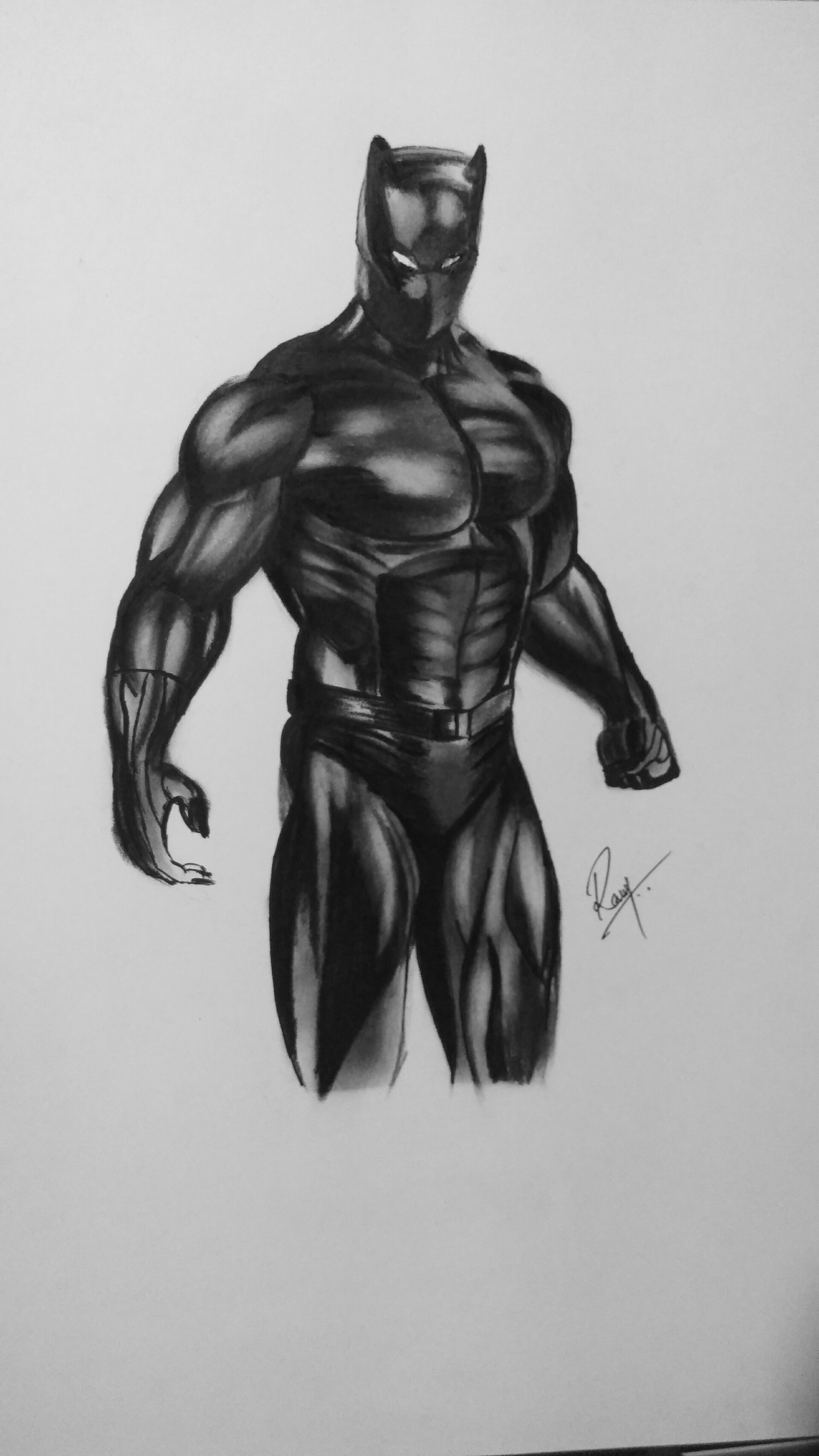Black Panther Drawing Beautiful Image
