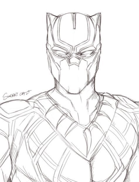 Black Panther Drawing Images