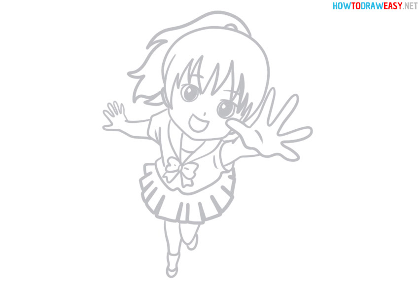Girl Anime Character in Dress Portrait Stock Illustration  Illustration of  drawing dancer 183786167
