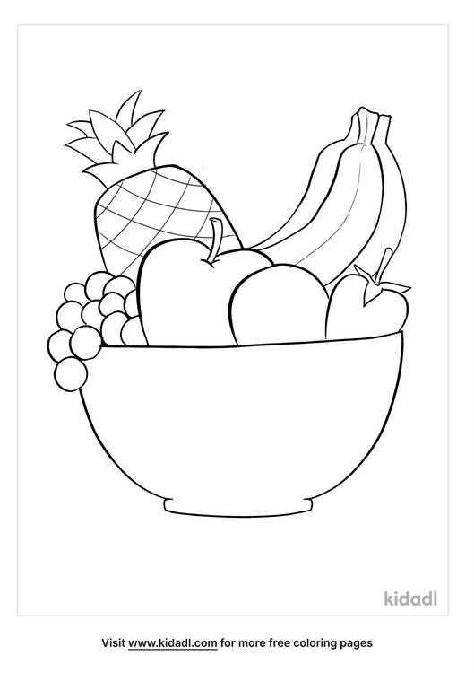Bowl Fruit Art Drawing