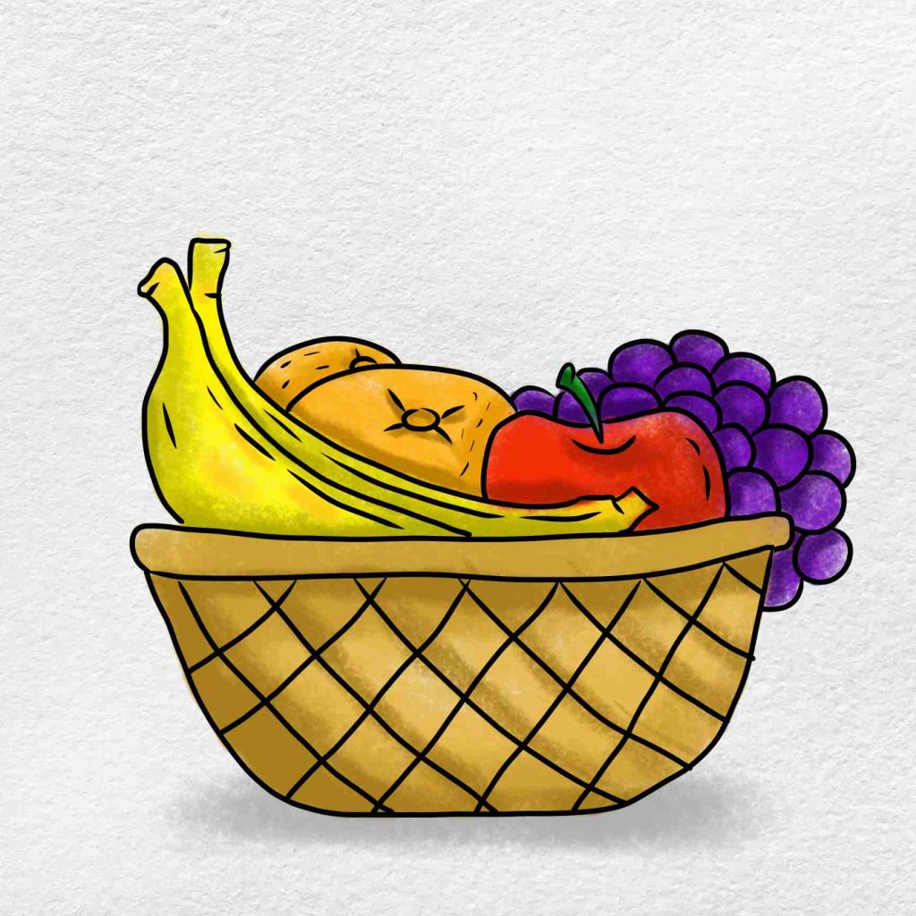 Bowl Fruit Best Drawing