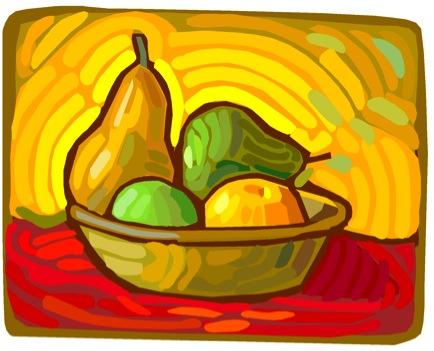 Bowl Fruit Drawing Images