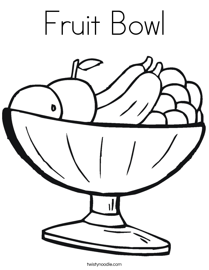 Bowl Fruit Drawing Photo
