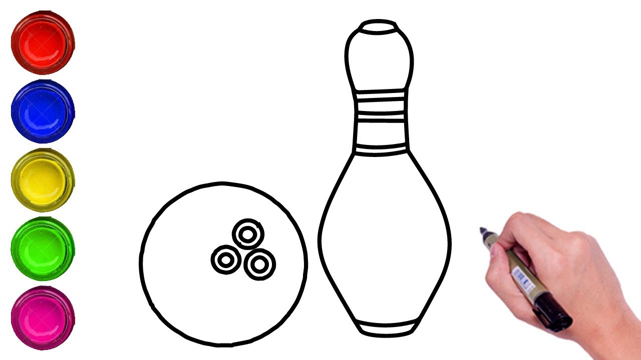 Bowling Drawing Picture