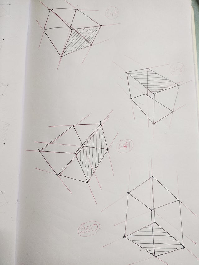 Boxes Drawing Sketch