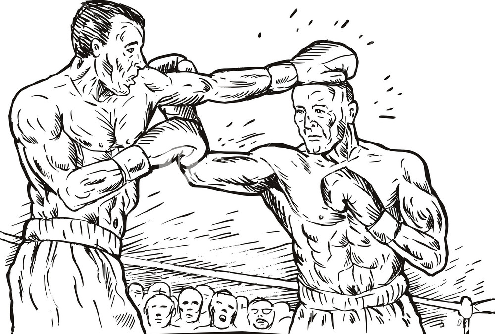 Boxing Drawing Beautiful Art