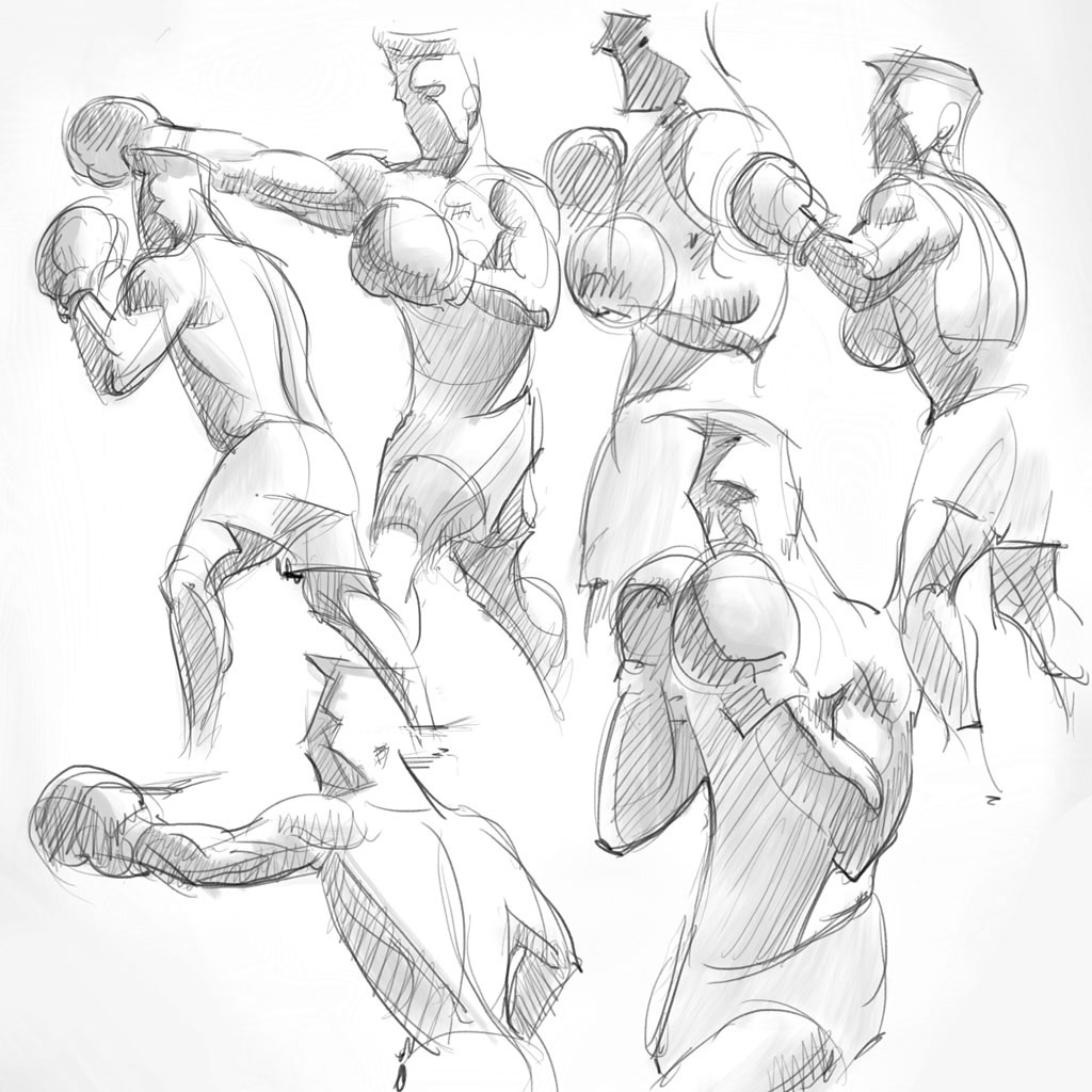 Boxing Drawing Pic