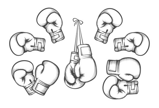 Boxing Glove Drawing Pic