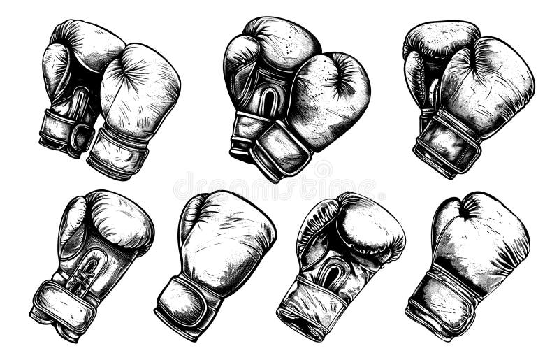 Boxing Gloves Drawing Pic