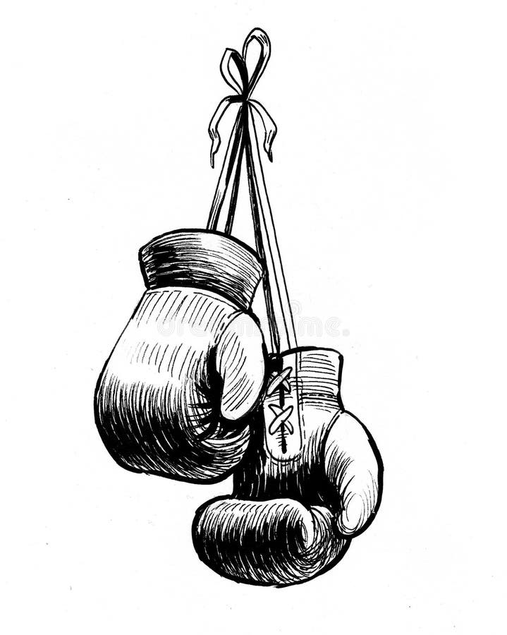 Boxing Gloves Drawing Sketch