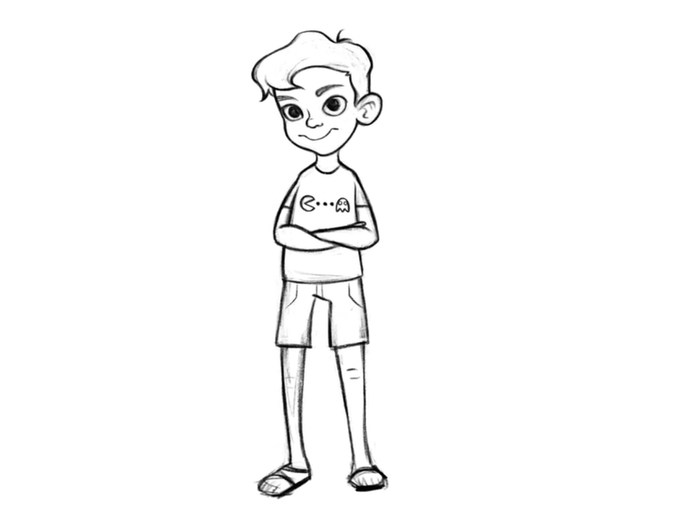 Boy Cartoon Drawing Beautiful Image