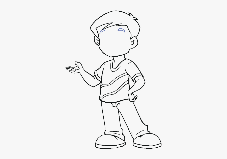 Boy Cartoon Drawing Photo