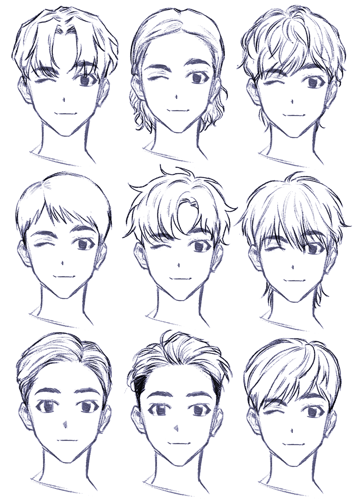 Boys Hairstyle Drawing Realistic