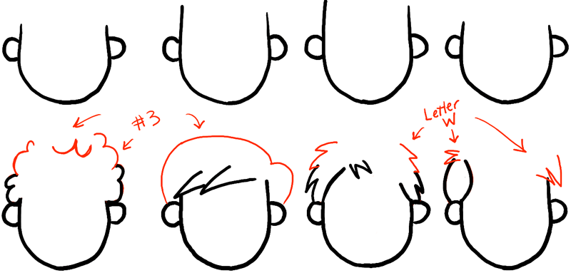 Boys Hairstyle Drawing Sketch