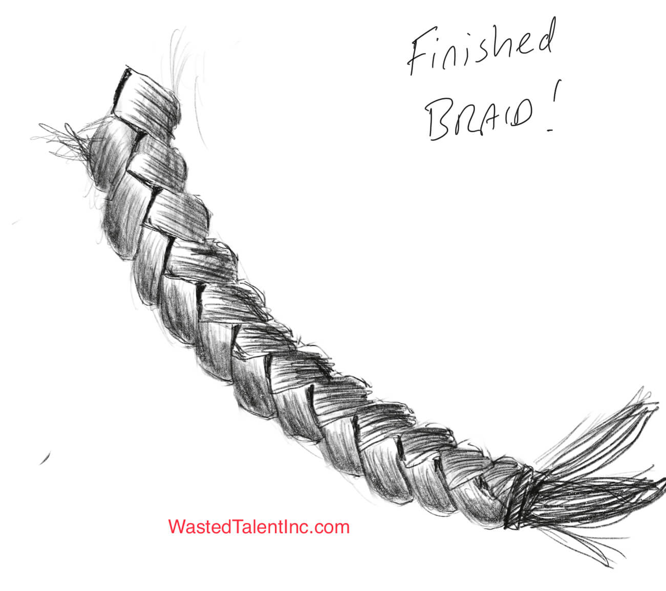 Braid Hairstyles Drawing Amazing