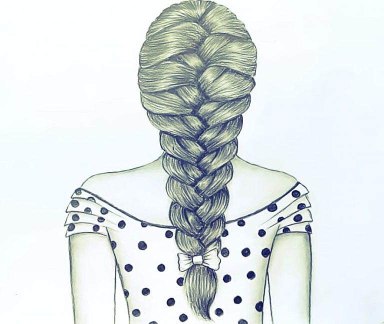 Braid Hairstyles Drawing Realistic