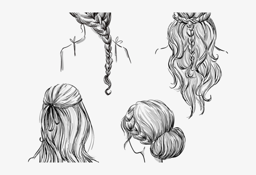 Braided Hair Drawing Amazing