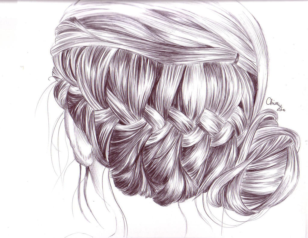 Braided Hair Drawing Photos