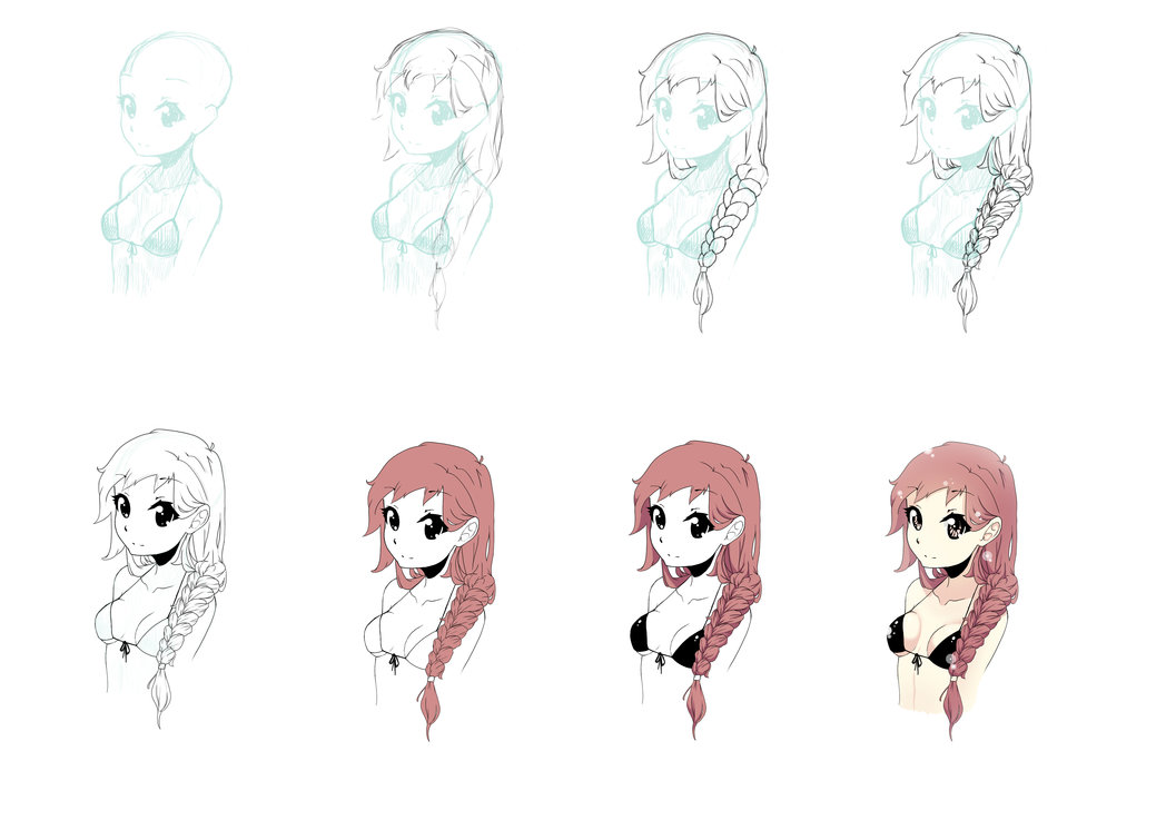 Braids Drawing Images