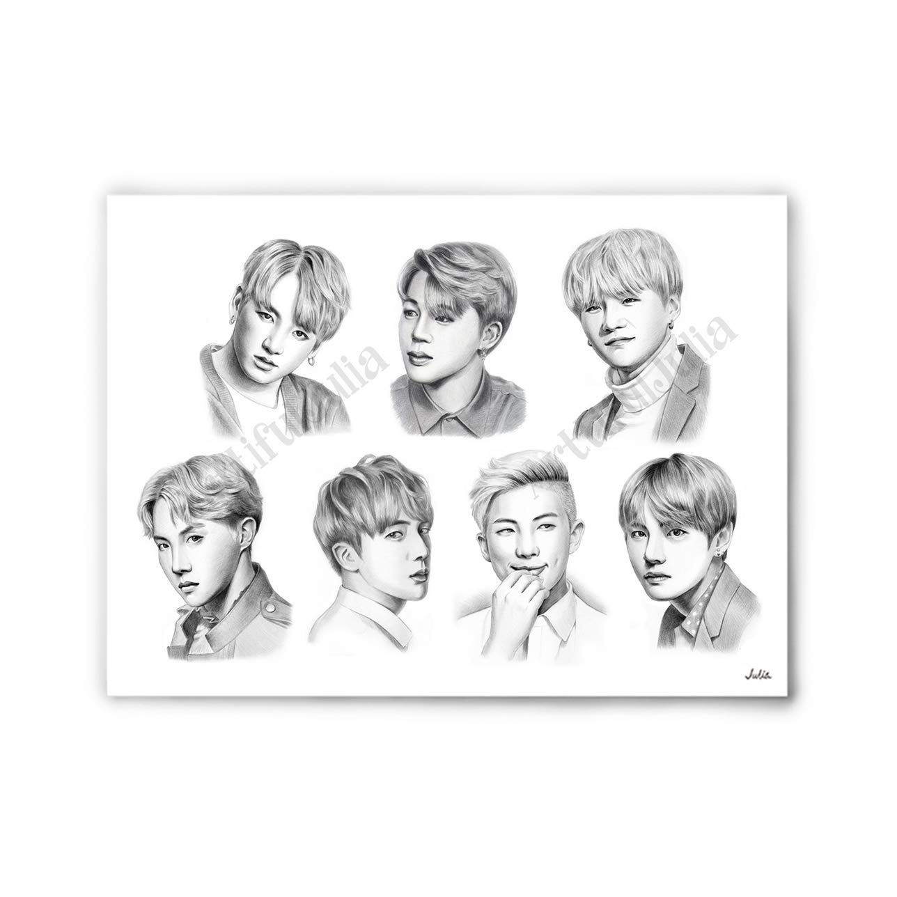 Bts Drawing High-Quality