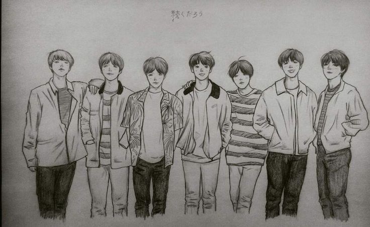 Bts Drawing Photos