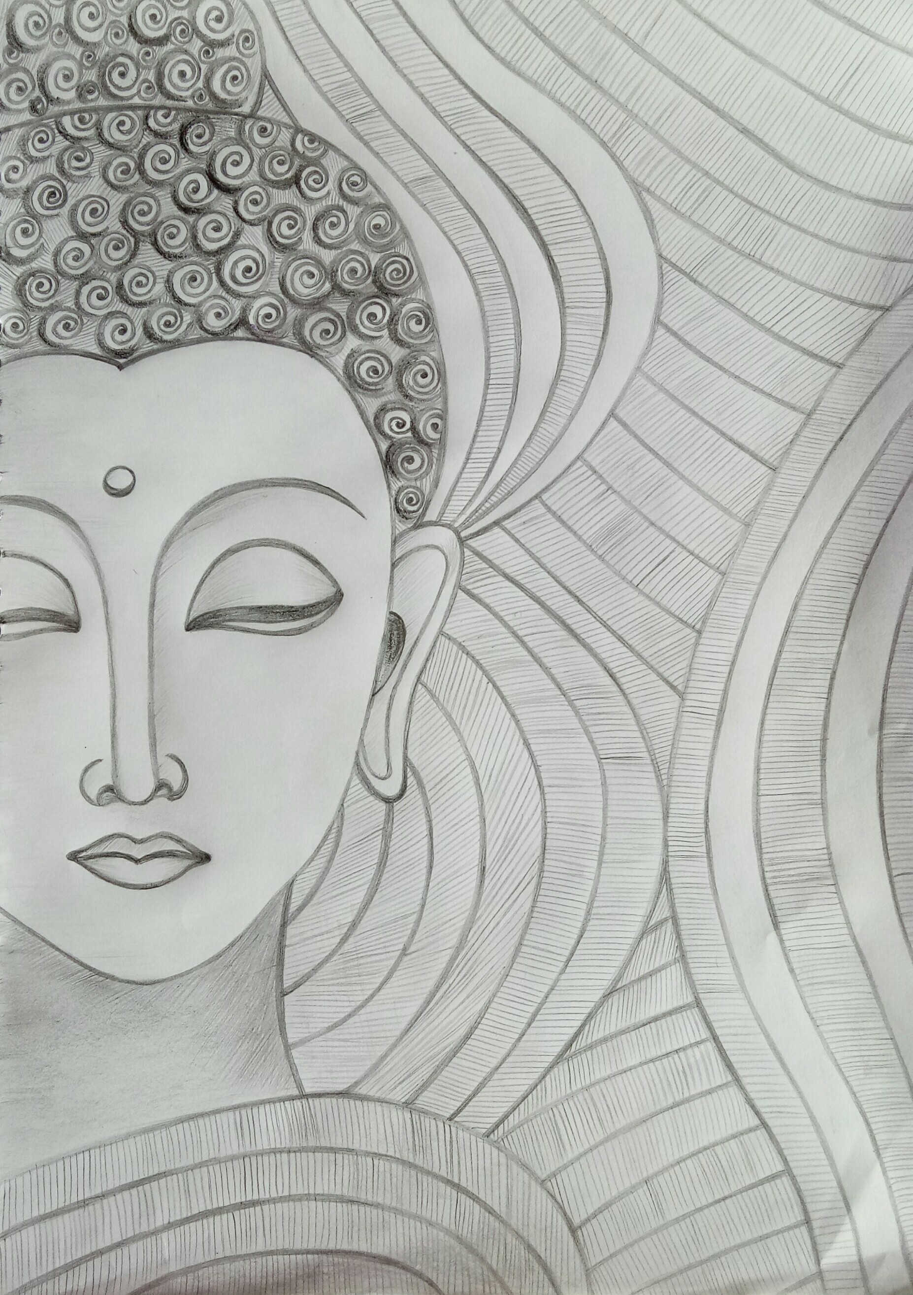 Buddha Drawing Art