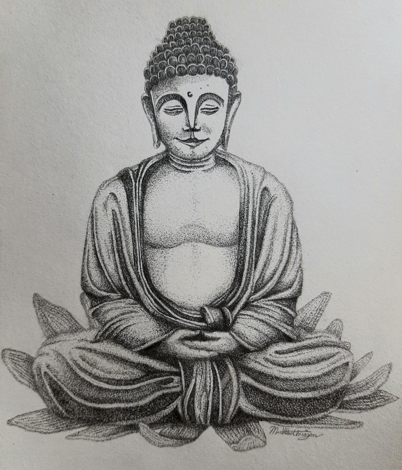 Buddha Drawing Image
