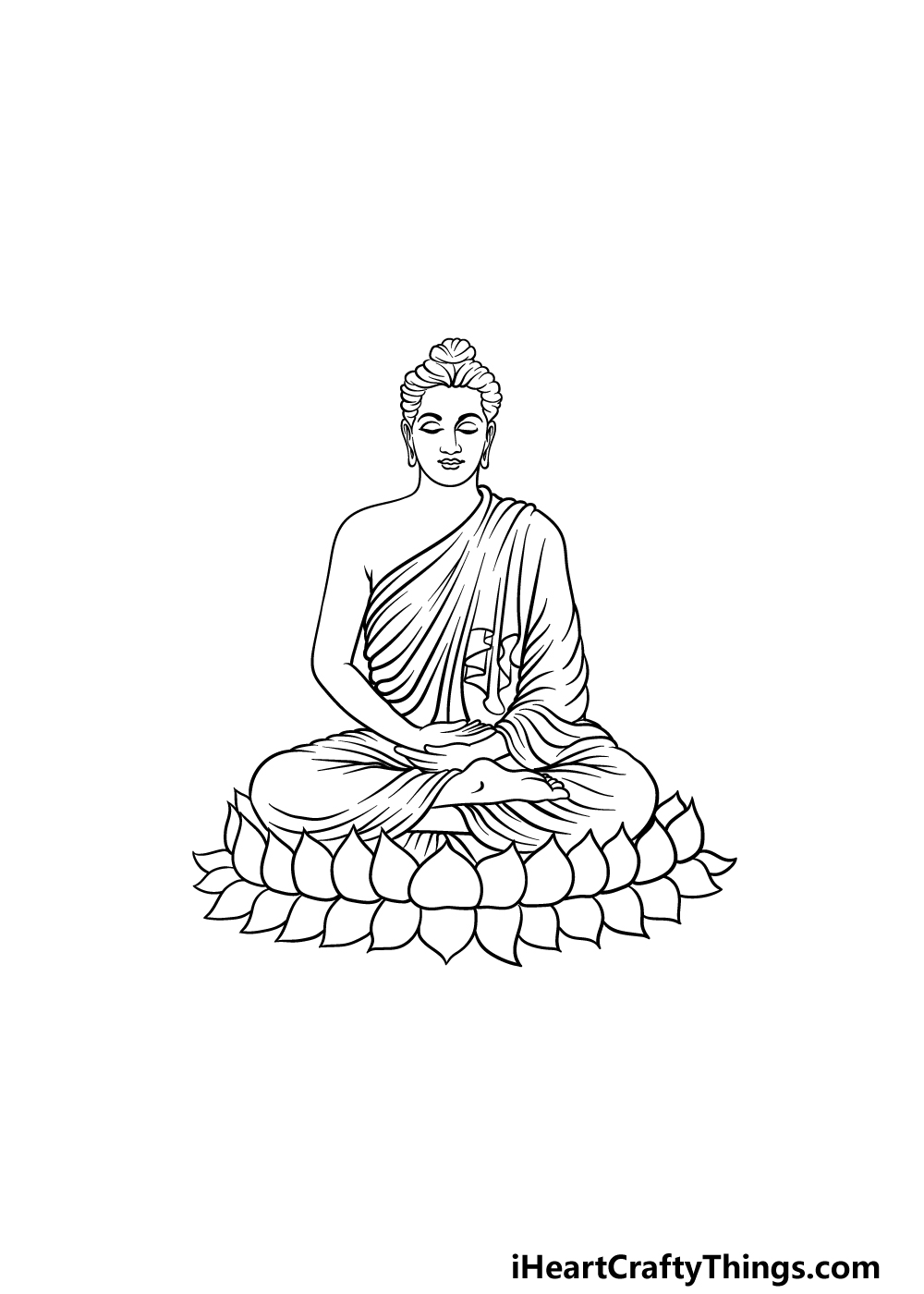Buddha Drawing Realistic