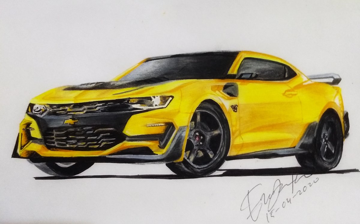 Bumblebee Car Drawing Photo