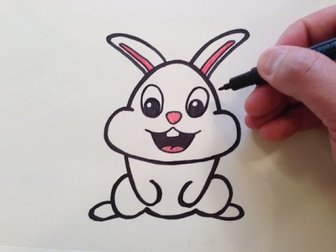 Bunny Cartoon Drawing High-Quality