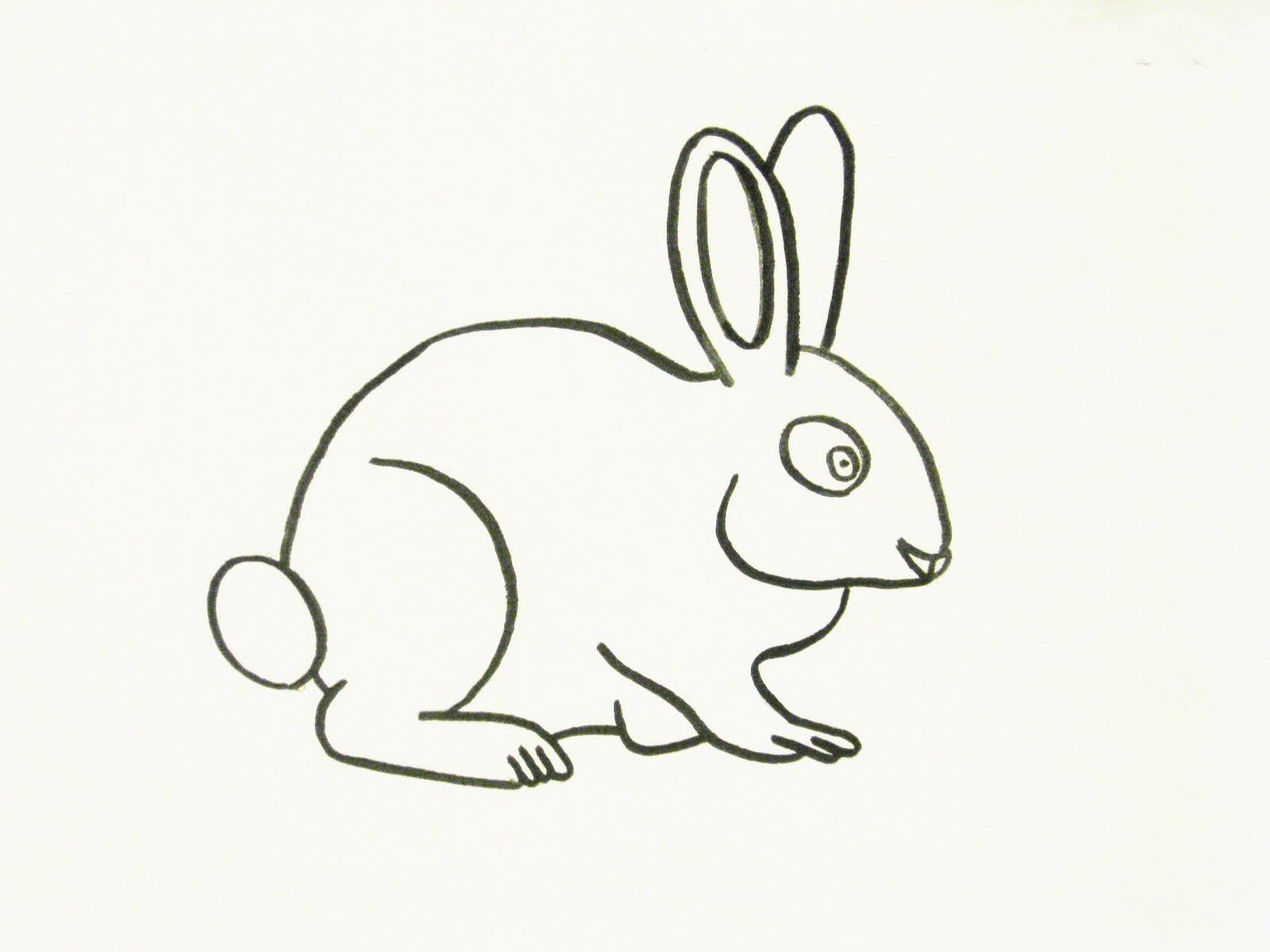 Bunny Cartoon Drawing Pic