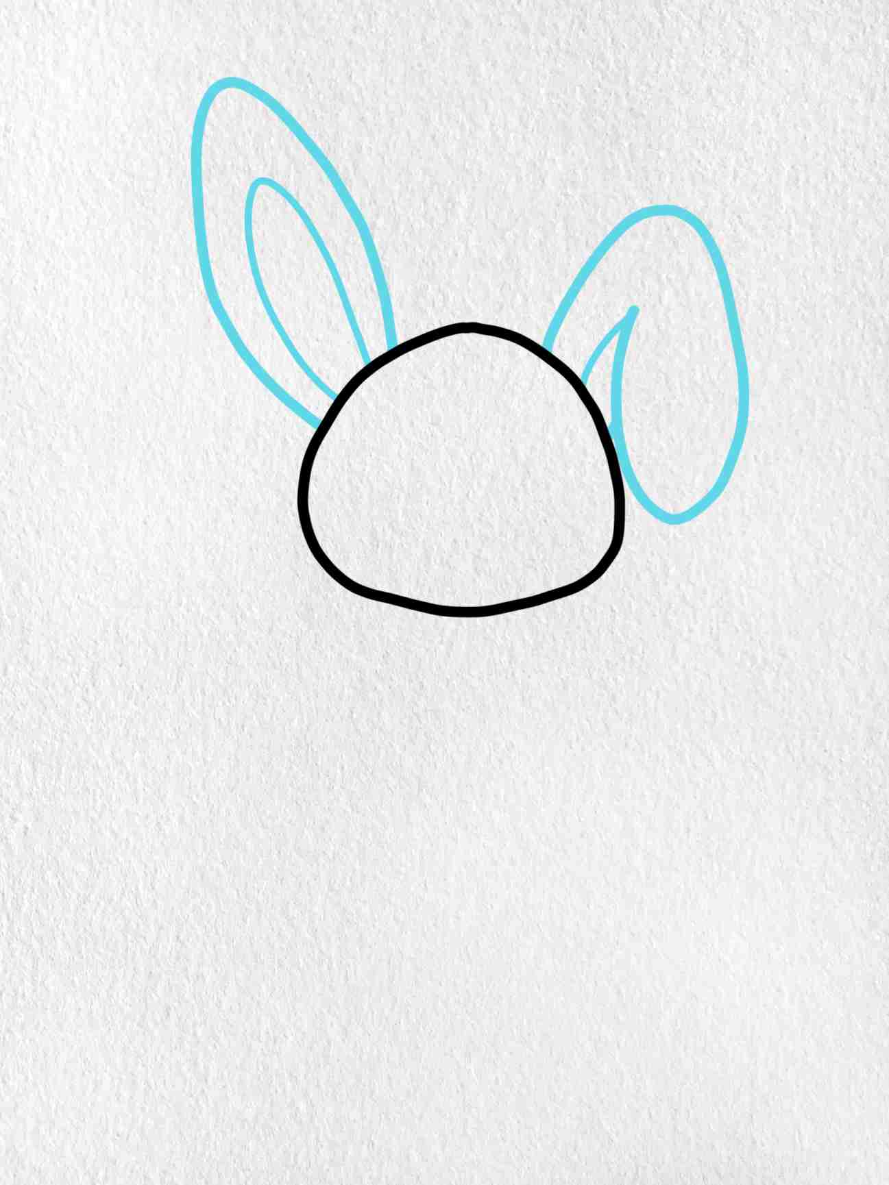 Bunny Face Drawing Beautiful Image