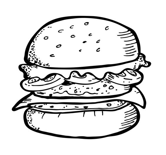 Burger Drawing Pic