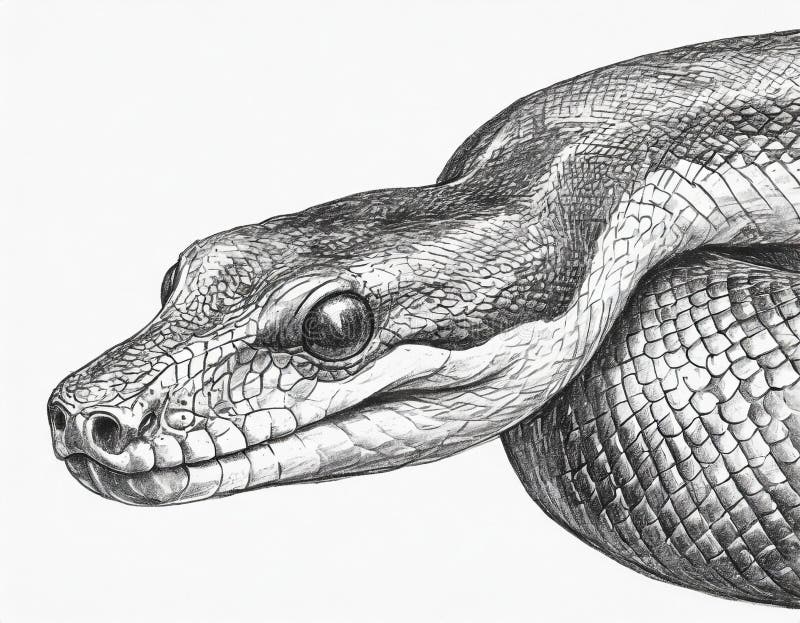 Burmese Python Best Drawing