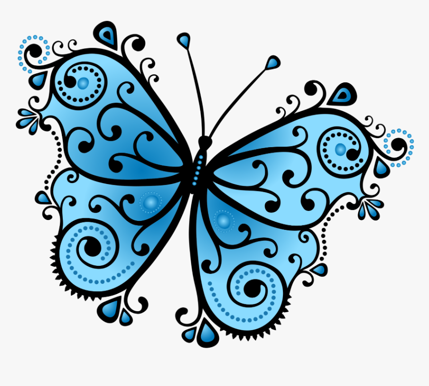 Butterflies Flying Drawing Beautiful Image