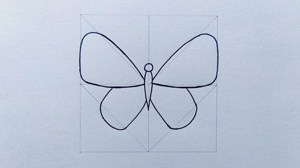 Butterfly Wings Drawing Image