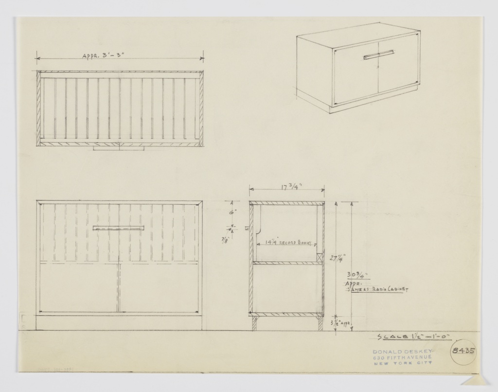 Cabinet Drawing Sketch