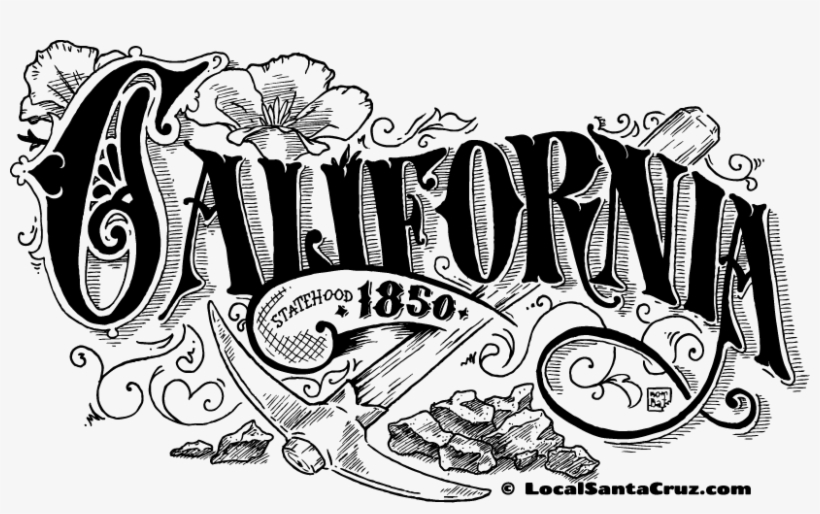 California Drawing Beautiful Image