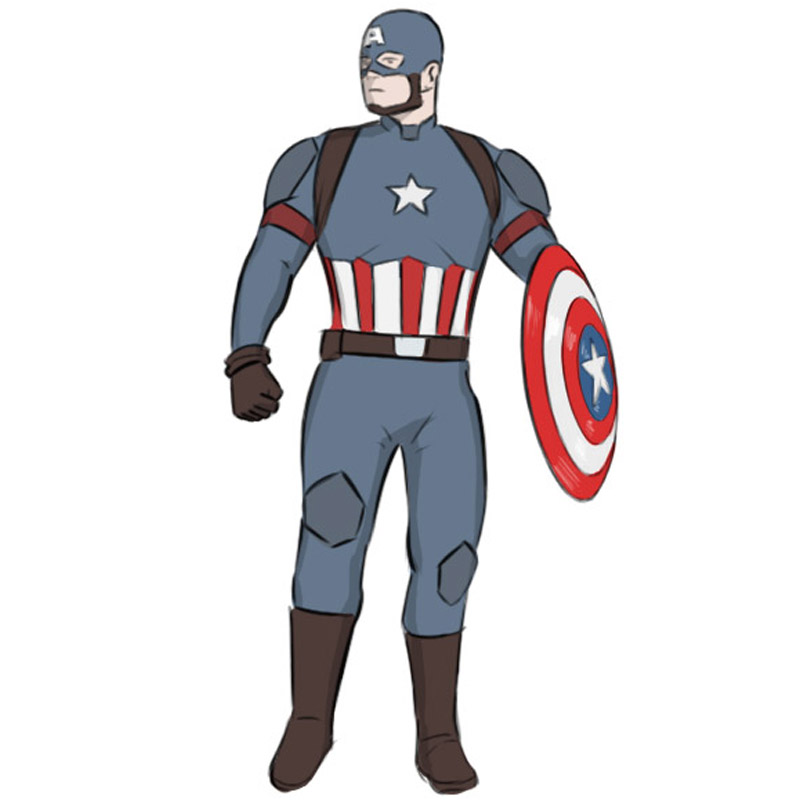 Captain America Cartoon Best Drawing