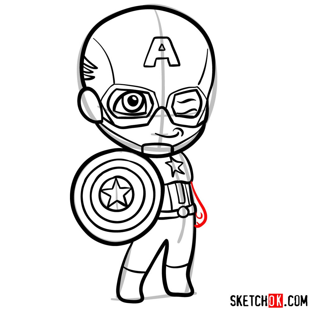 Captain America Cartoon Drawing Images