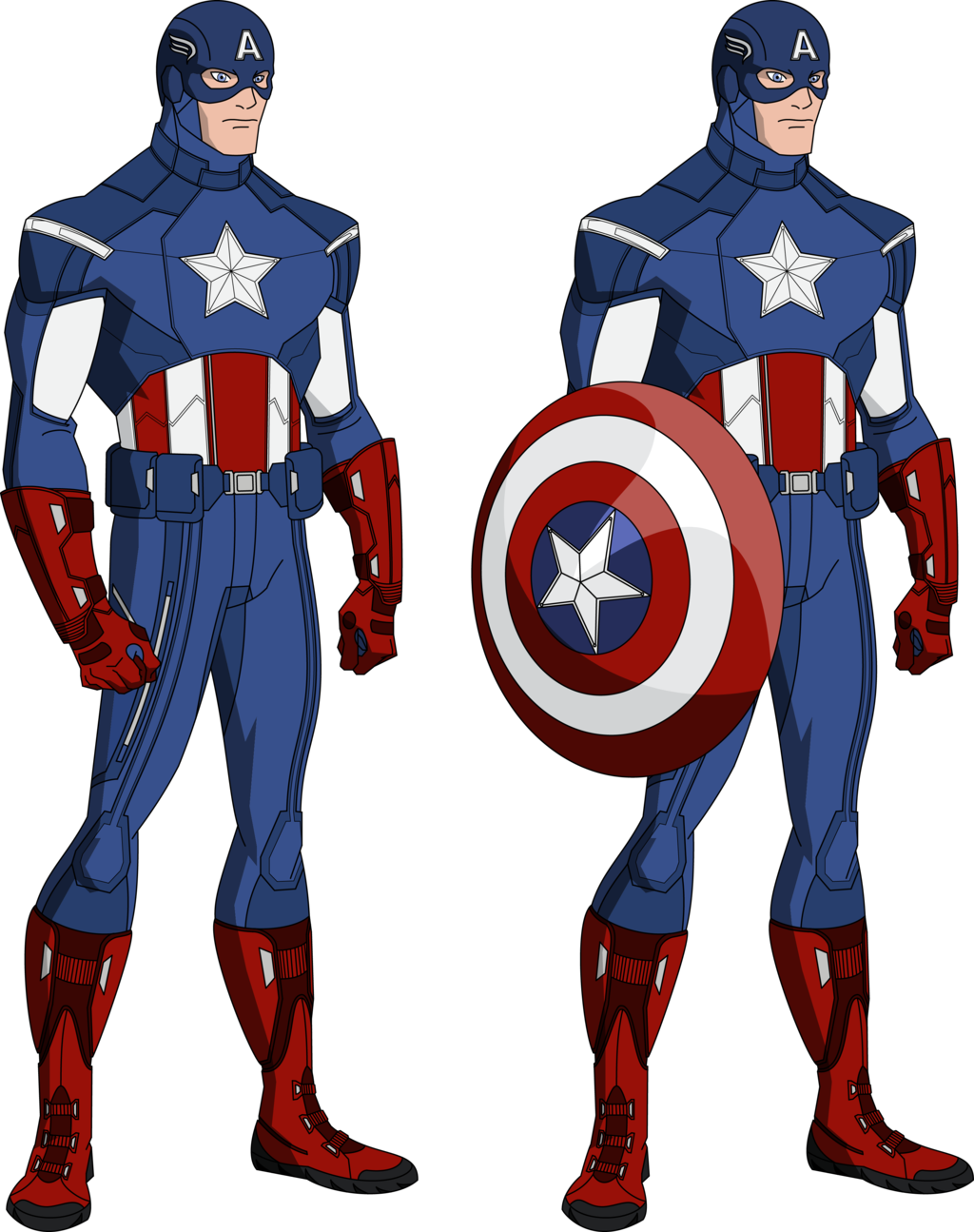 Captain America Cartoon Drawing