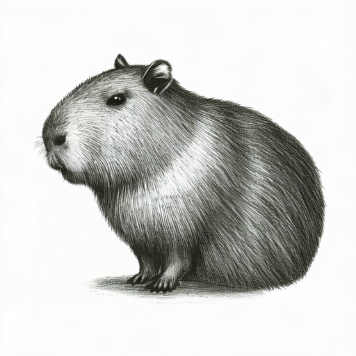 Capybara Drawing Image