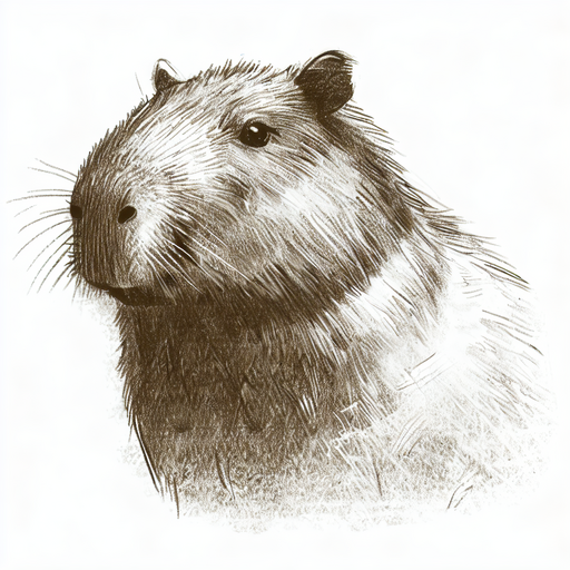 Capybara Drawing Pic