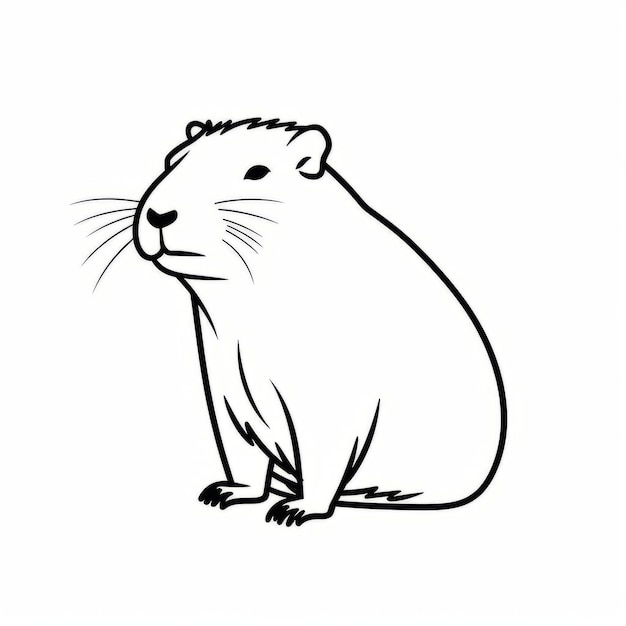 Capybara Drawing Picture