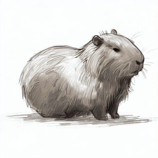 Capybara Drawing Pictures